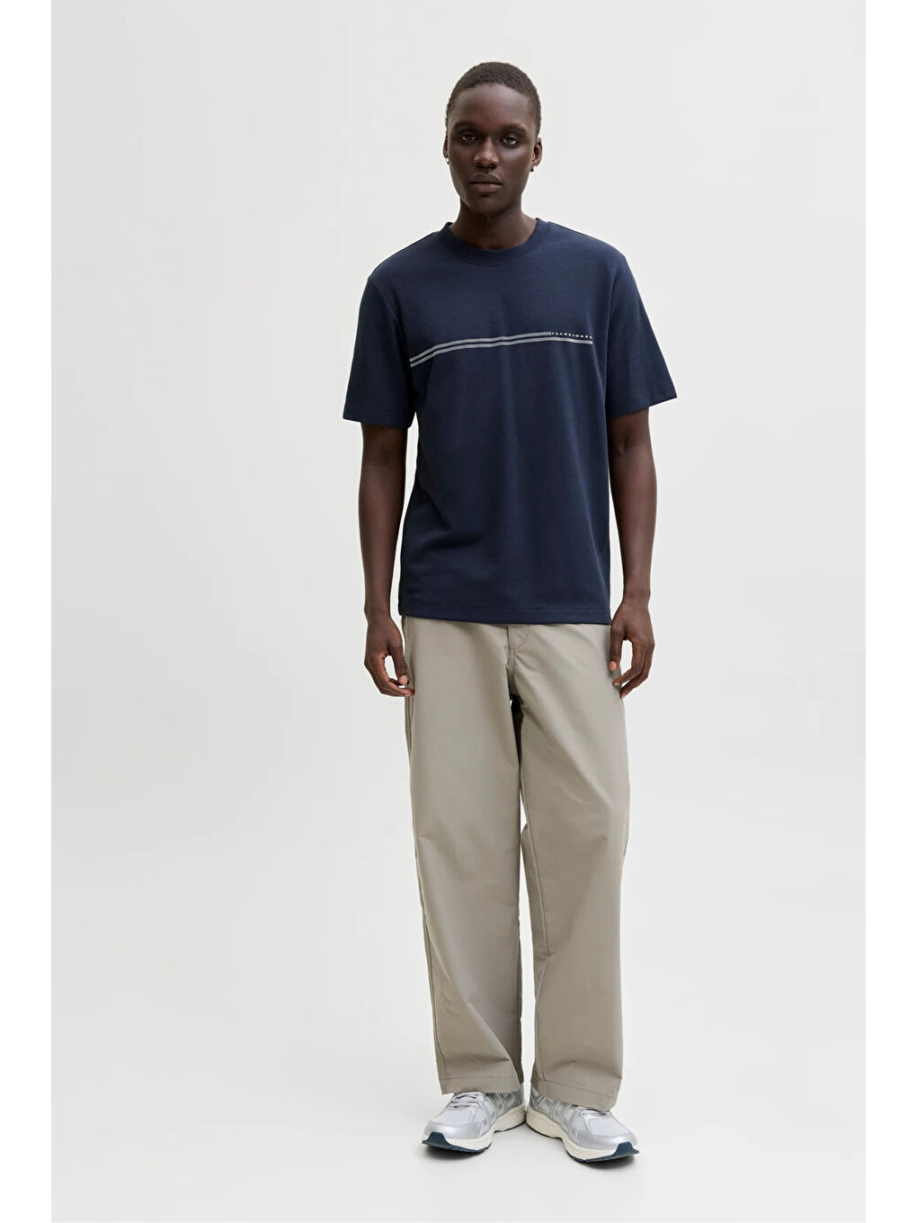 Lacivert Core Jcofusion Pamuklu Regular Fit Logolu T Shirt 12289936-1