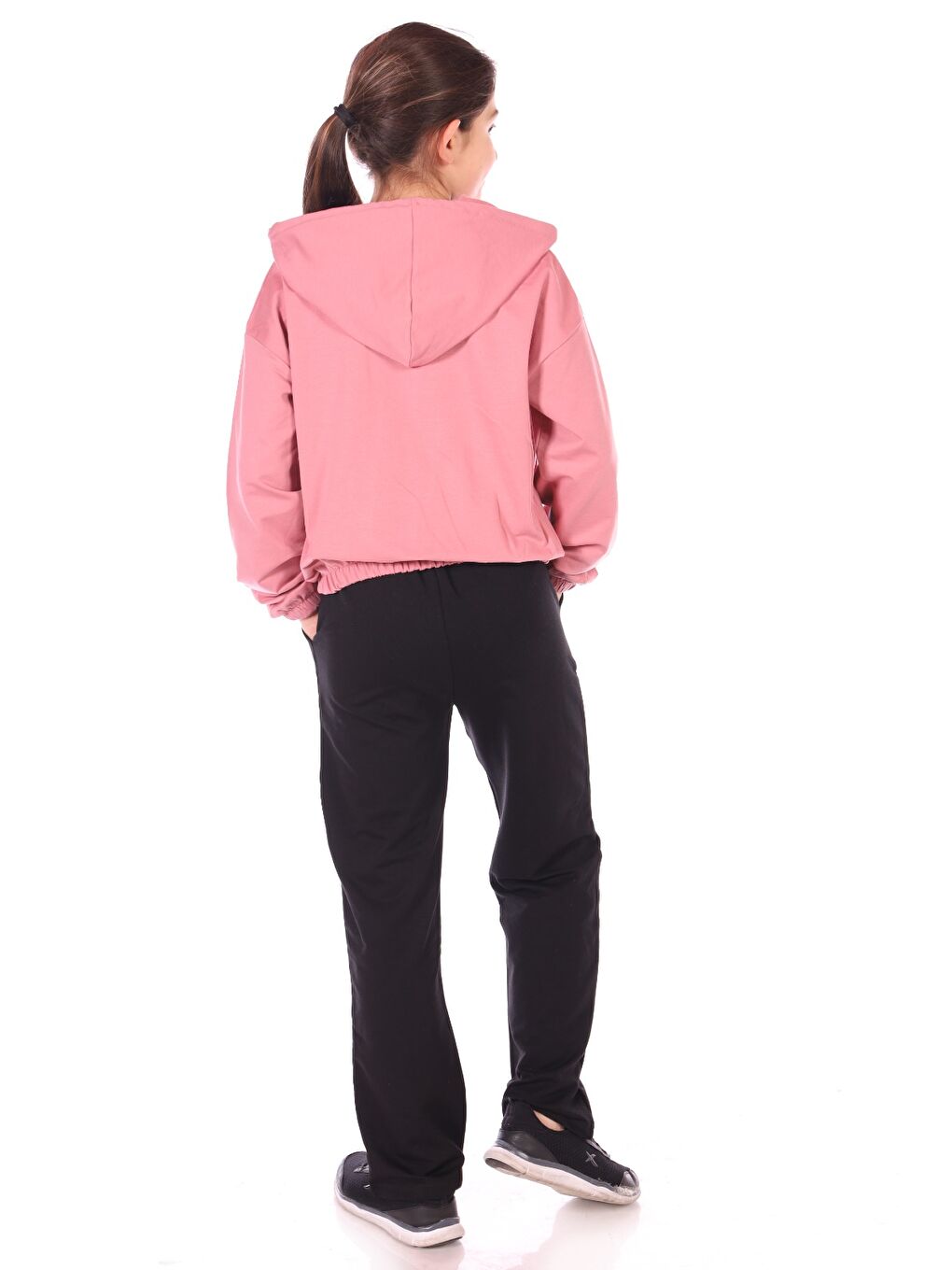 Pembe Kız Çocuk Talent Cest Baskılı Eşofman Takım-2