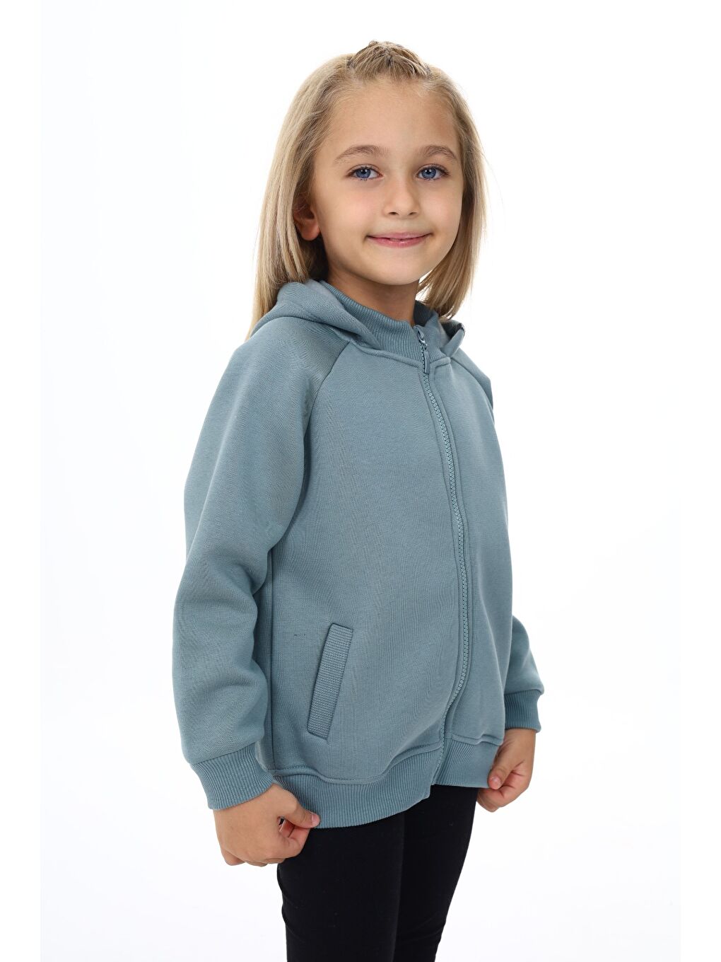 Mavi Kız Çocuk Hırka-3