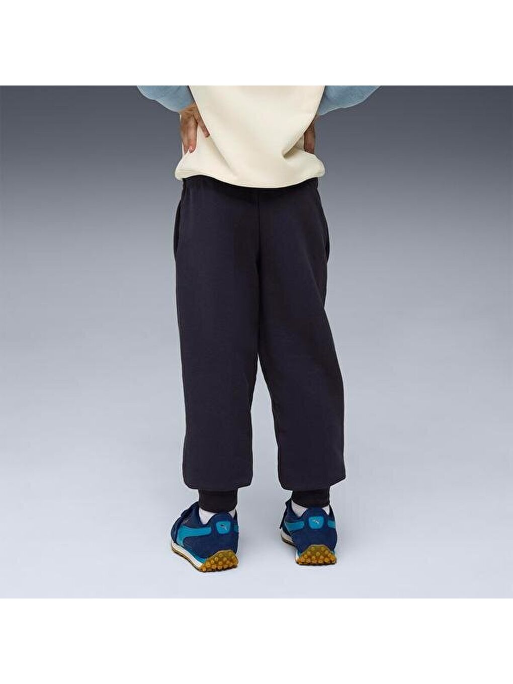 Siyah Çocuk Eşofman Alt Little Runners-1