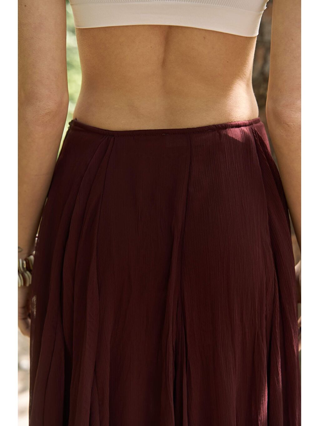 Assa Bordo Pileli Etek-7