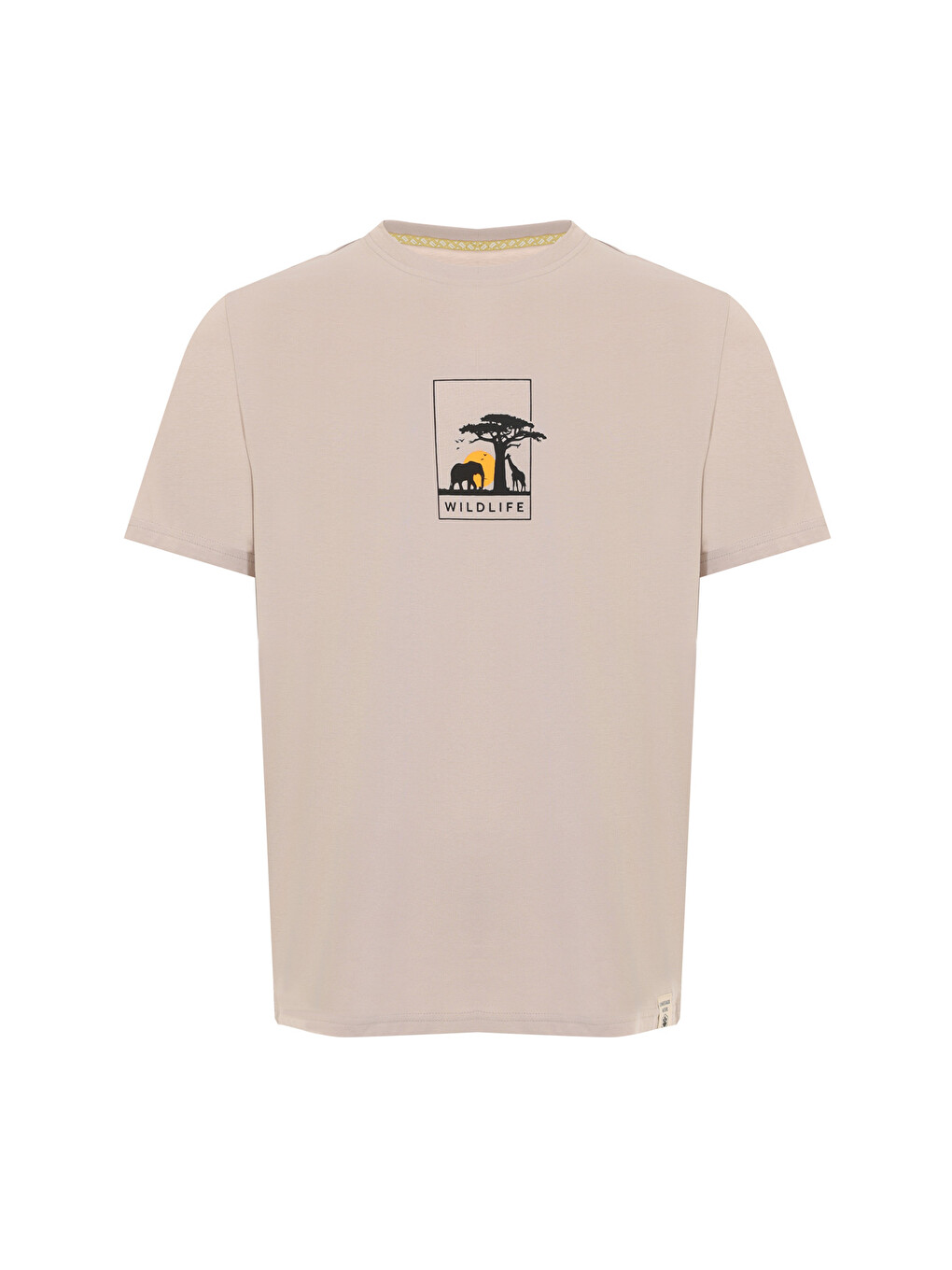 Gri ML VAHA 11NAT013 Taş Rengi Erkek Kısa Kol T-Shirt