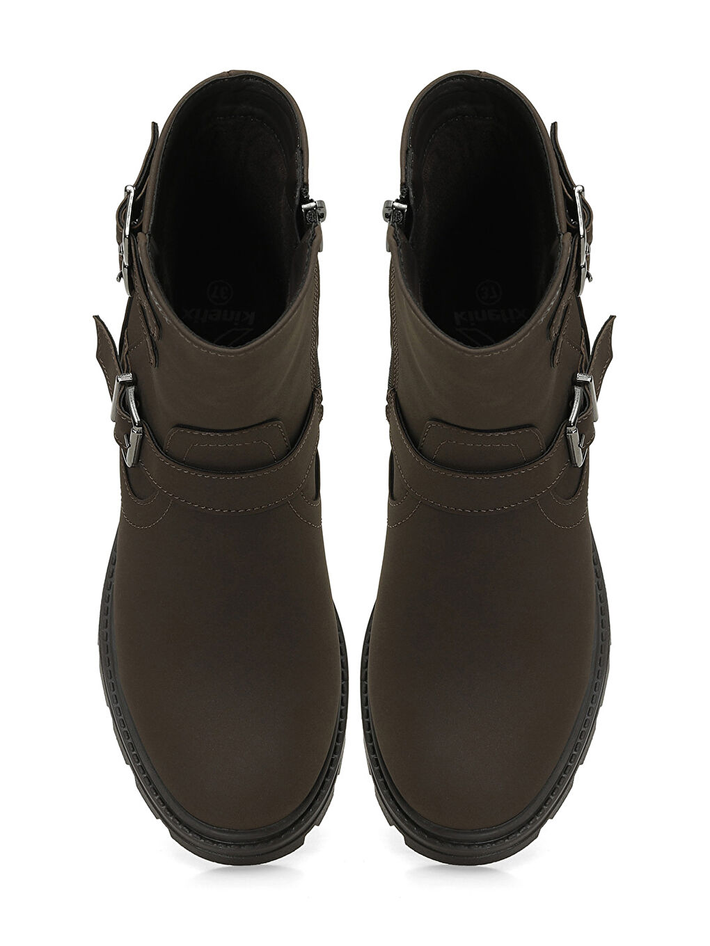 RESPO 4PR Kahverengi Kadın Biker Bot-3