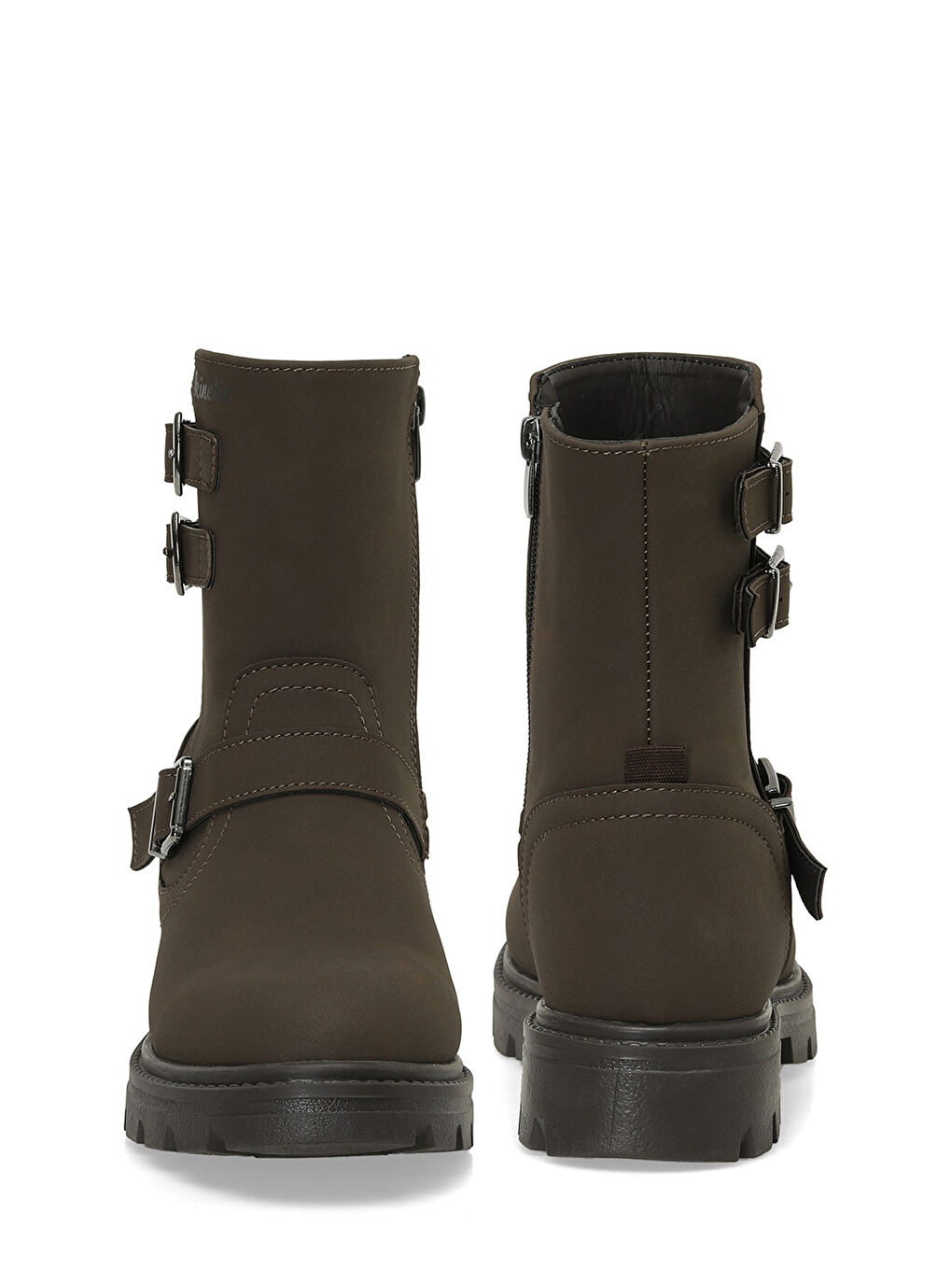 RESPO 4PR Kahverengi Kadın Biker Bot-4