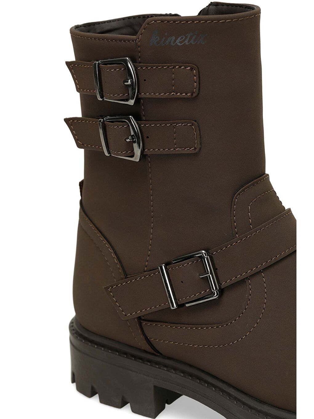 RESPO 4PR Kahverengi Kadın Biker Bot-6