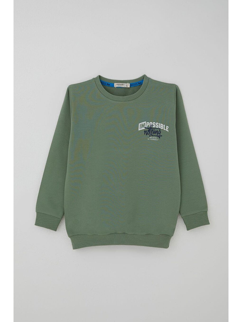 Erkek Çocuk Eşofman Takımı Sırt Baskı Detaylı Cepli Mint Yeşili (7-12 Yaş)-1