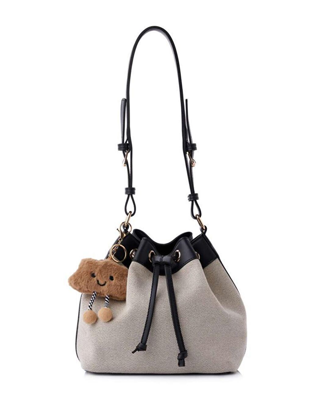 Siyah Vera Kanvas Omuz Çantası