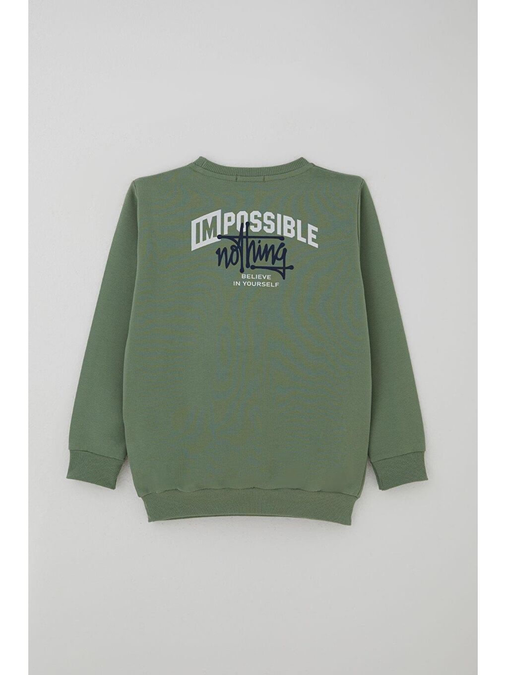 Erkek Çocuk Eşofman Takımı Sırt Baskı Detaylı Cepli Mint Yeşili (7-12 Yaş)-3