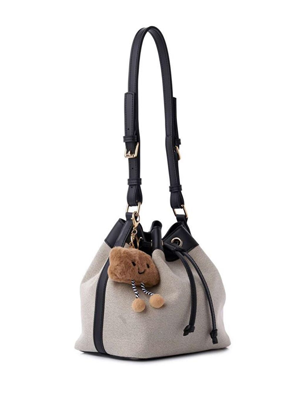 Siyah Vera Kanvas Omuz Çantası-1