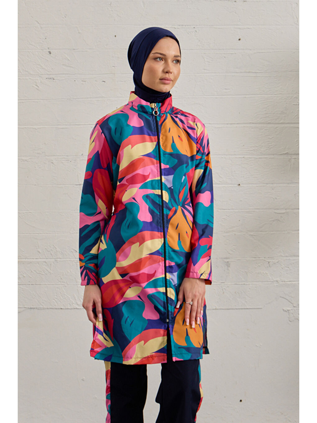 Paraşüt Tam Kapalı Tesettür Mayo 1326-137 Siyah01-1