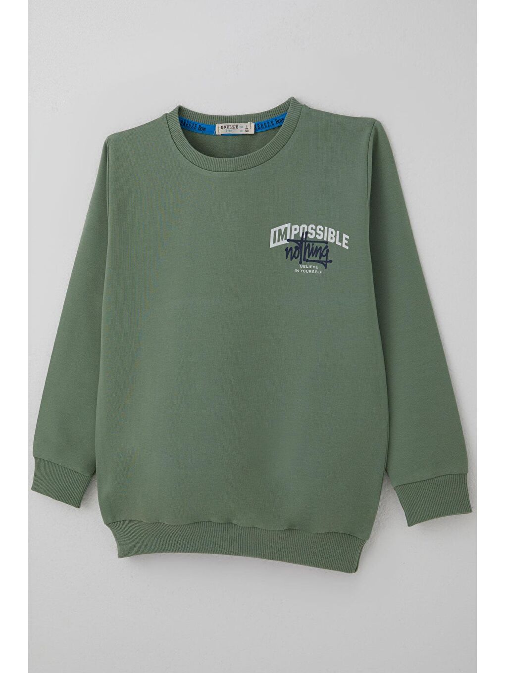 Erkek Çocuk Eşofman Takımı Sırt Baskı Detaylı Cepli Mint Yeşili (7-12 Yaş)-5