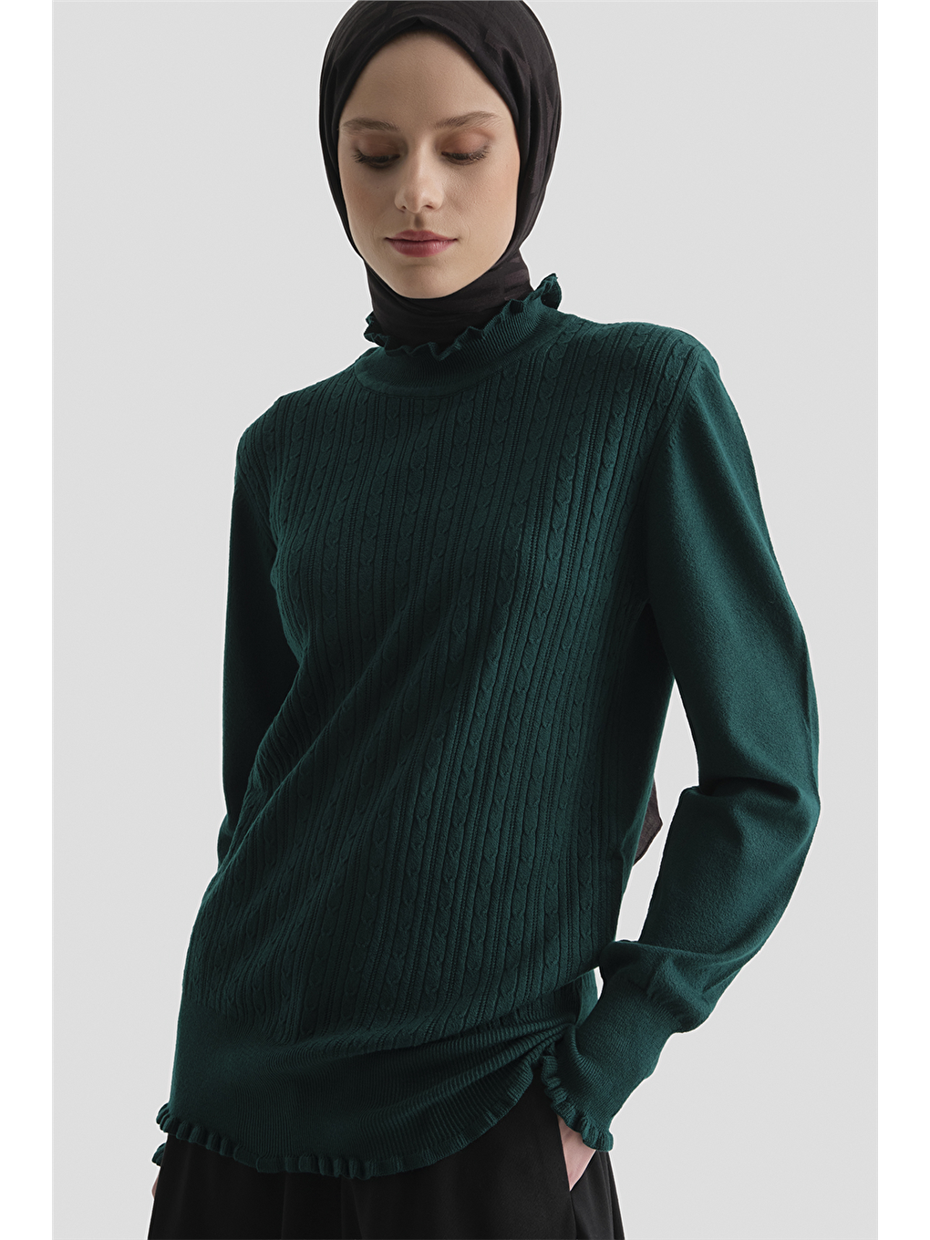 Penye 25Kd2901 Koyu Yeşil-2