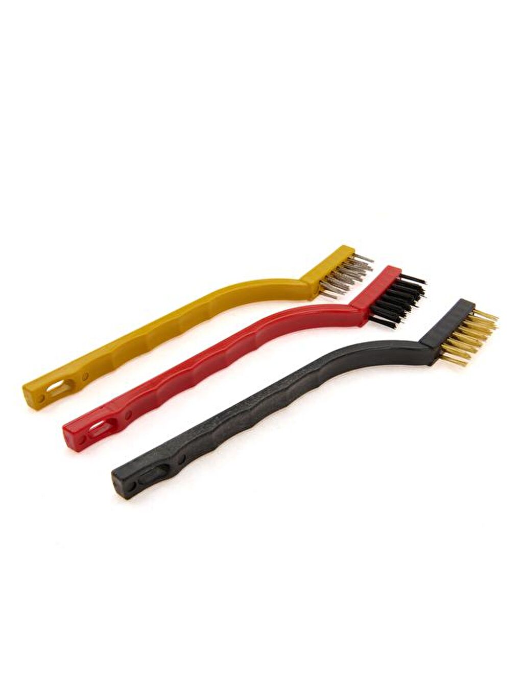 Karışık 3'lü Tel Fırça - Renkli - 16 cm-1