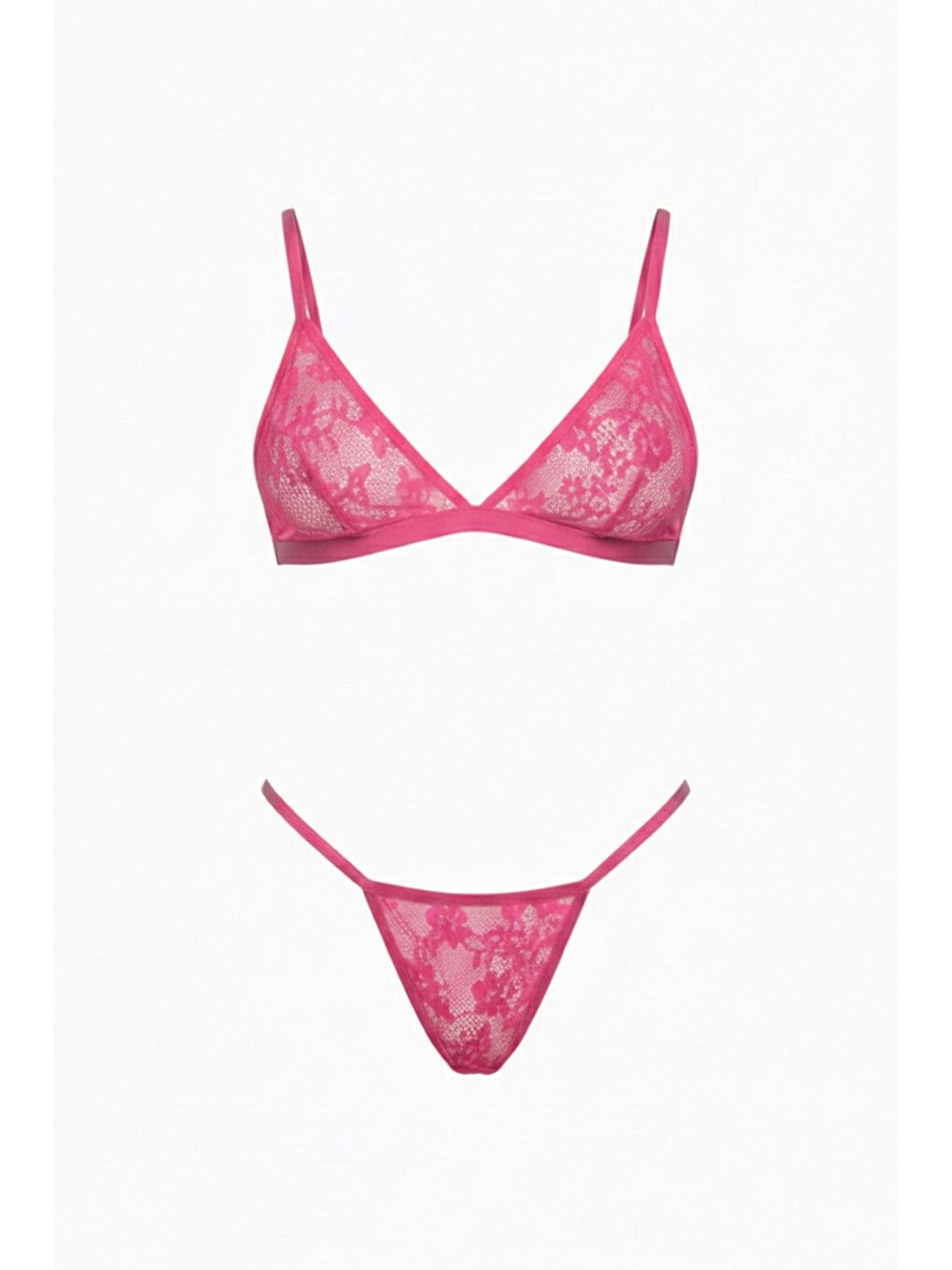 4Lü Bralet Set Pembe-1