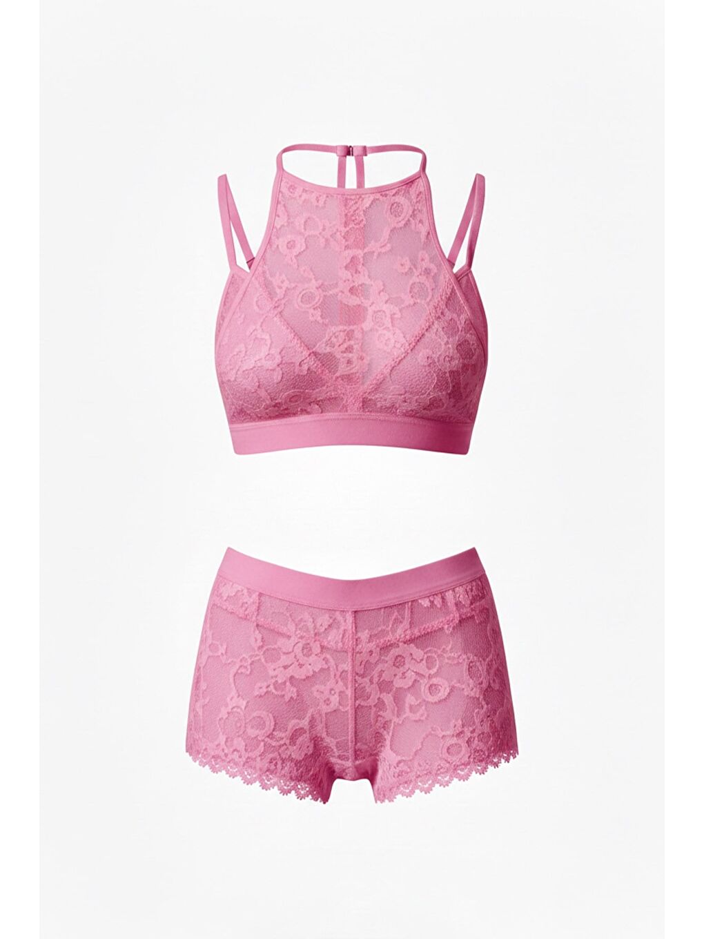4Lü Bralet Set Pembe-2