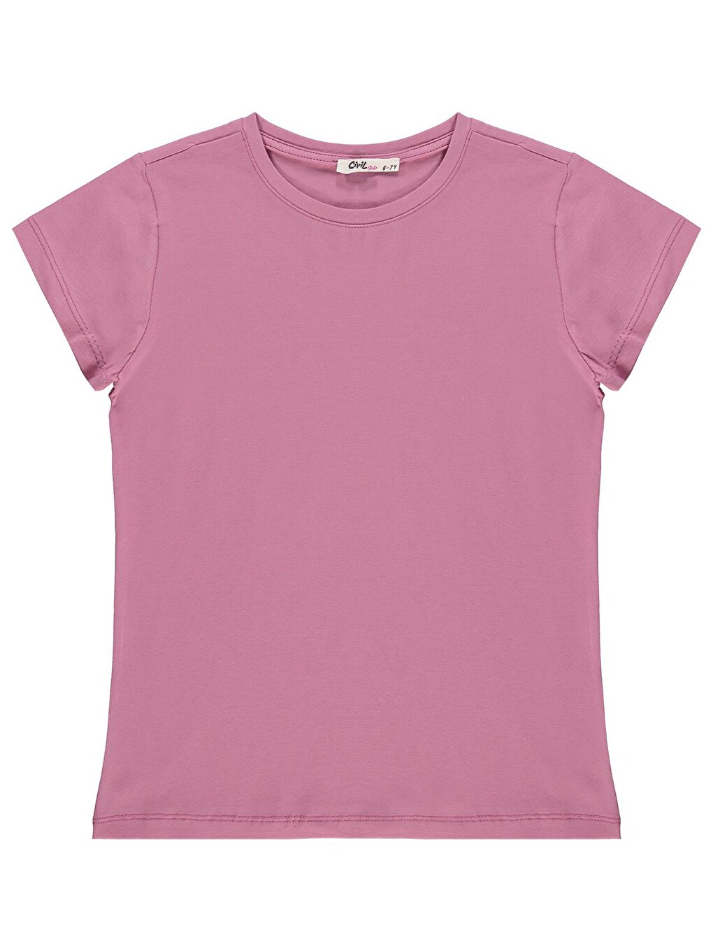 Girls Basic 6-9 Yaş Tişört - Pembe