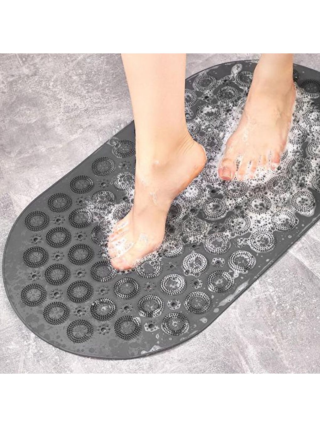 Beyaz Masajlı ve Vantuzlu Banyo&Duş Kaydırmazı - Asorti-1