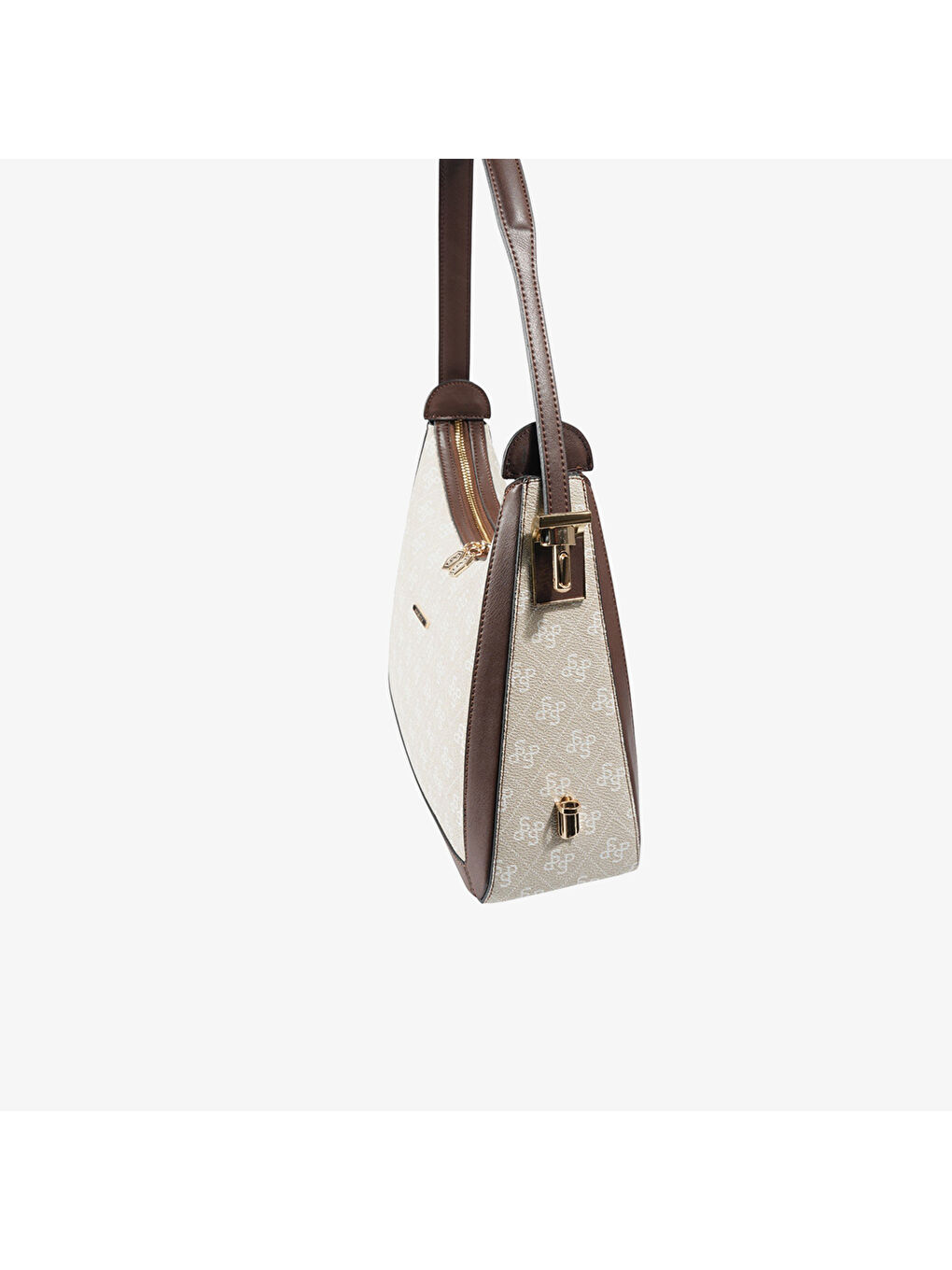 Bej Kadın SP1187-M178 SILVER POLO Omuz Çantası Taş-Kahve-4