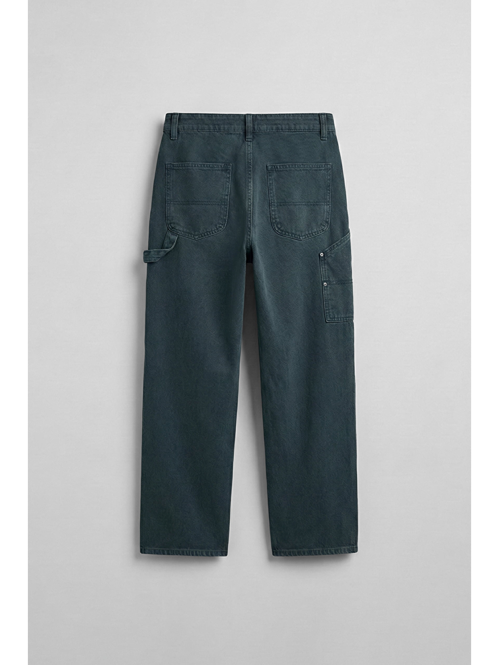 Erkek Baggy Marangoz Cepli Jean Pantolon Mavi-1