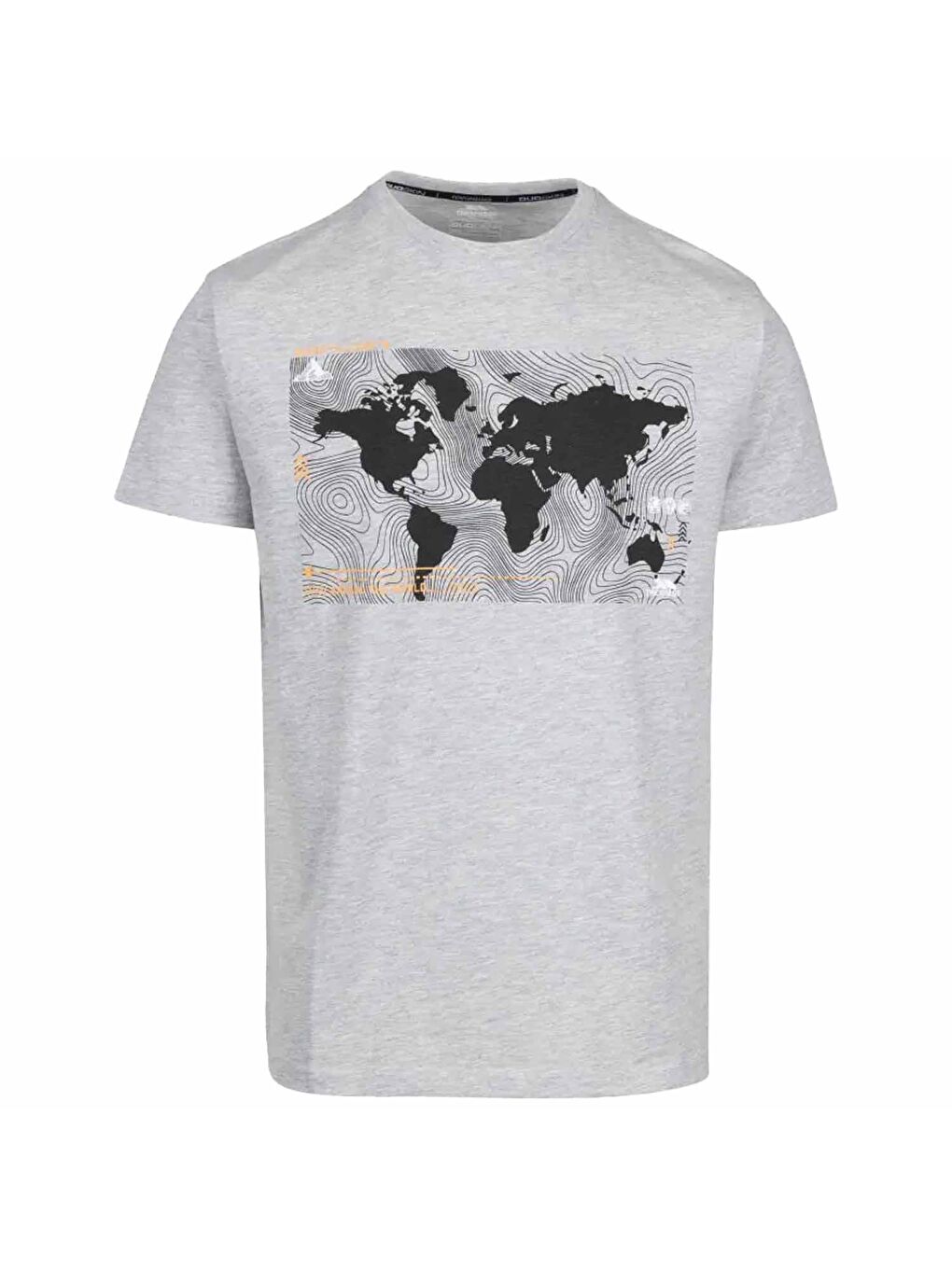 Chera- Casual Printed Erkek Gri Tişört