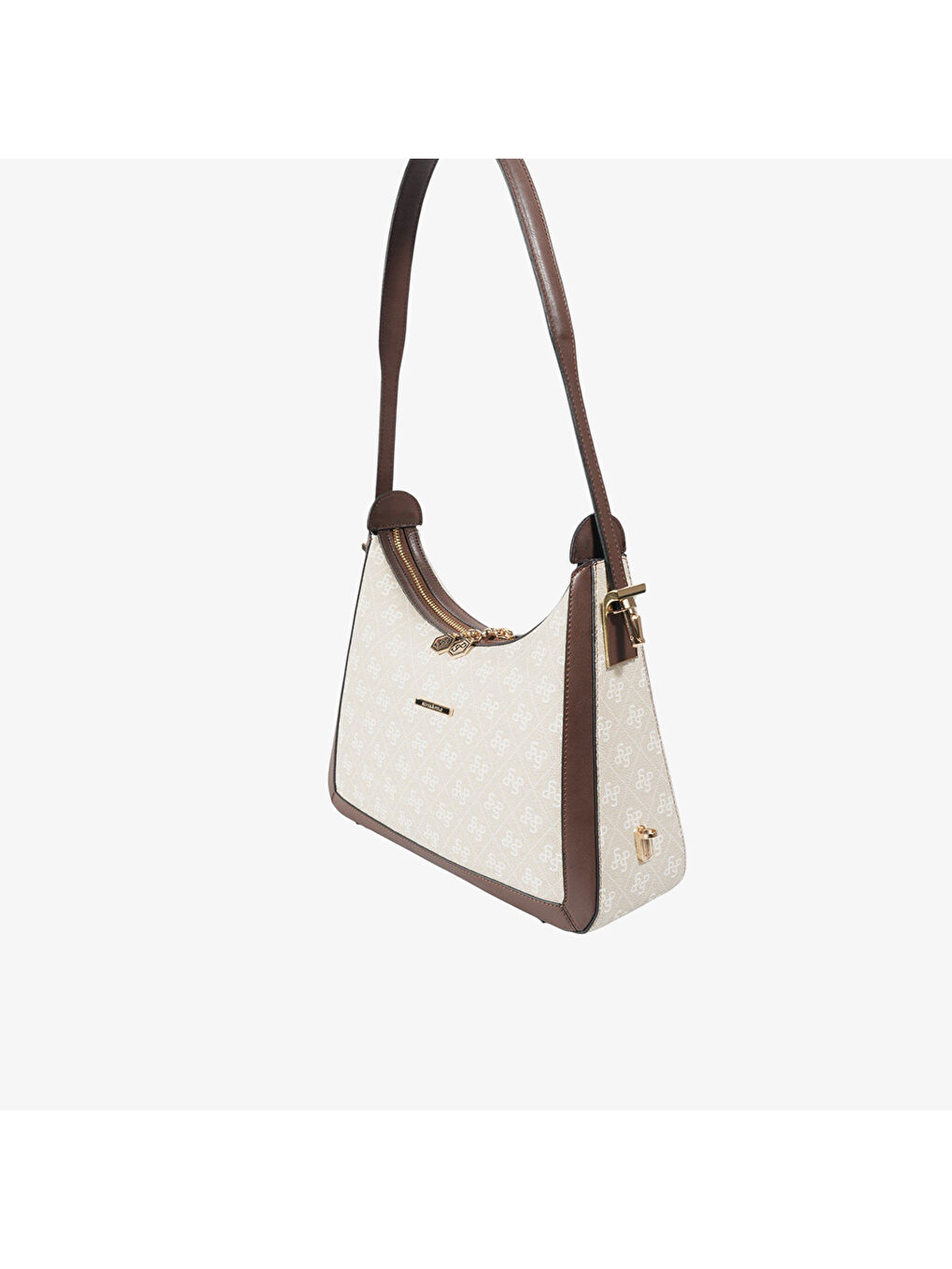 Bej Kadın SP1187-M178 SILVER POLO Omuz Çantası Taş-Kahve-5