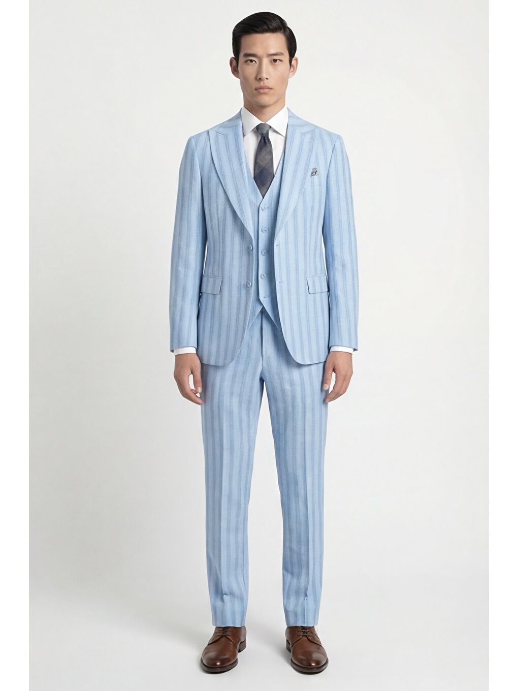 Mavi Vest Suit Prnt-1