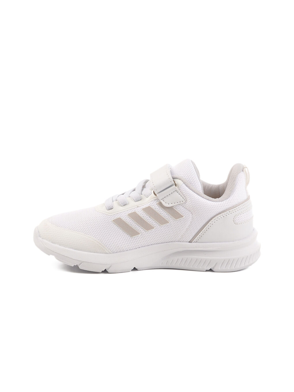 Beyaz Cırtlı Fileli Hafif Unisex Çocuk Spor Ayakkabı Fav 100 F-1