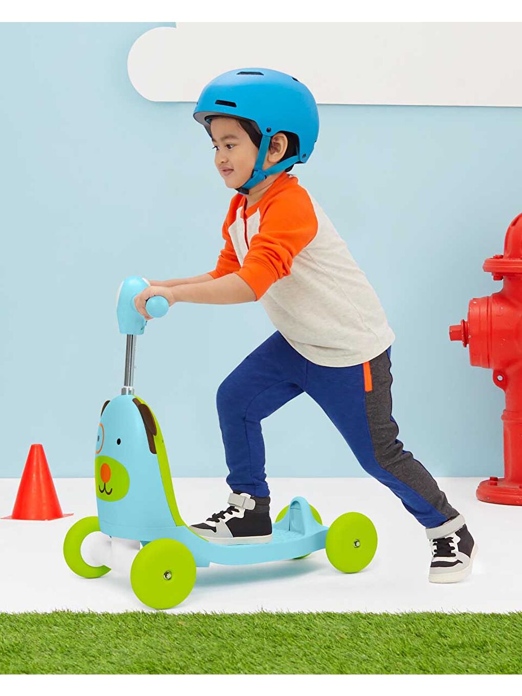 Zoo 3'ü 1 Arada Scooter Köpek 1-3 Yaş-4