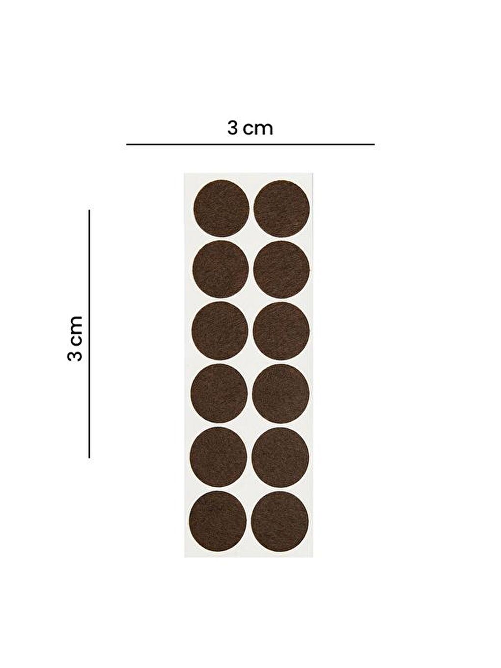 Karışık Mobilya Zemin Koruyucu Keçe - 3x3 cm - Asorti-4