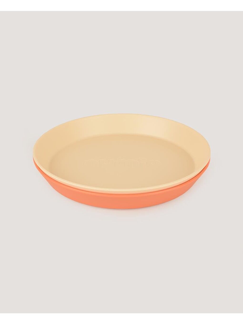 2'Li Yuvarlak Tabak Peach-Vanillia