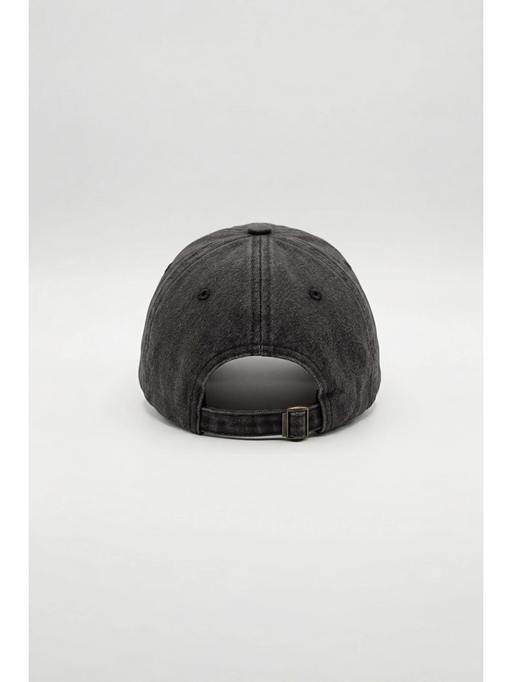 Erkek Nakışlı Vintage Beyzbol Şapka Antrasit-2