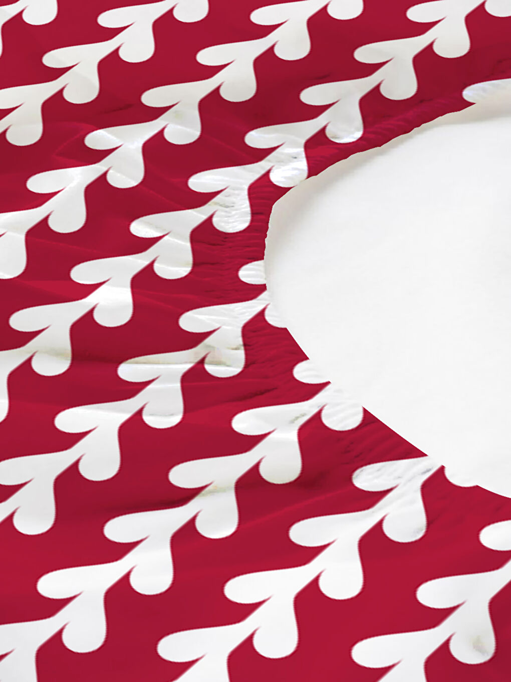 Karışık Kalp Desenli Baskılı Çift Kişilik 180x200 Cm Çarşaf Takımı-1