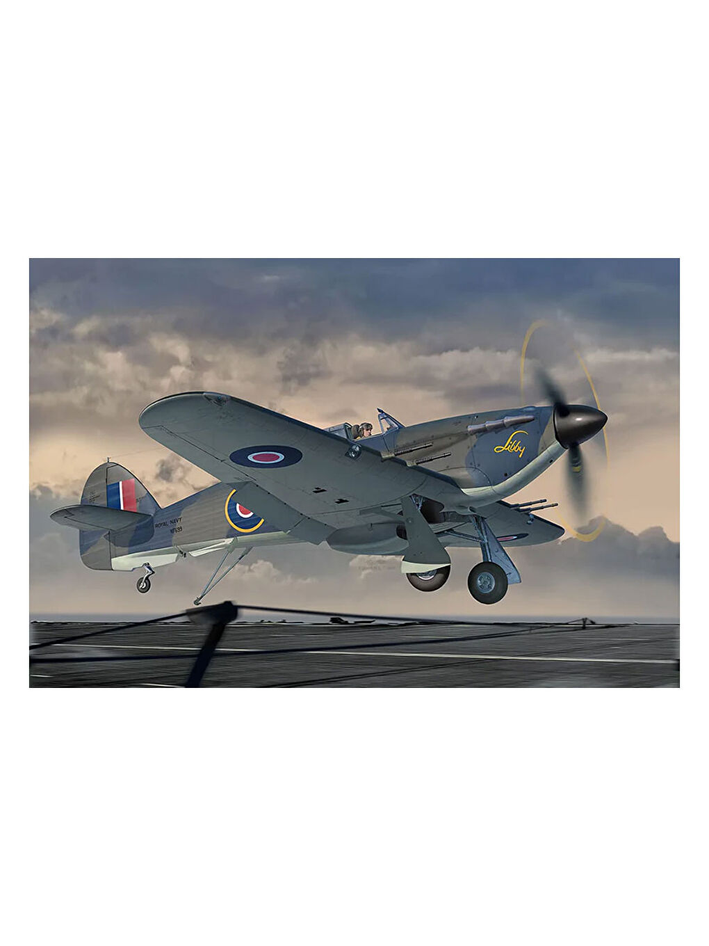 Maket Model Kit Uçak Hawker Sea Hurricane Mk.IIC 3768-3