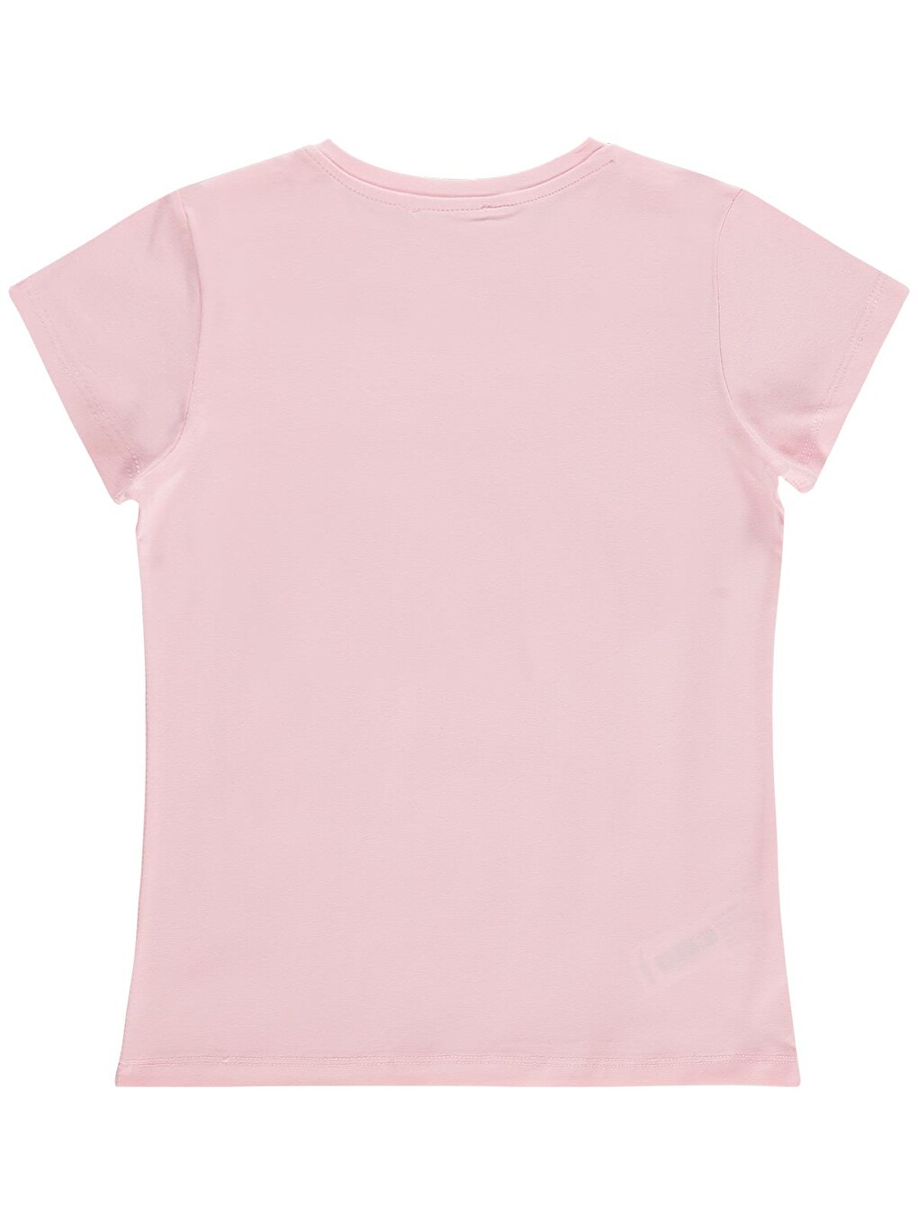 Girls Basic 6-9 Yaş Tişört - Pembe-1