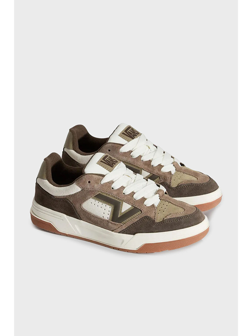 Kahverengi Upland Logolu Süet Detaylı Sneaker Kadın Ayakkabı VN000D6FBF01-1