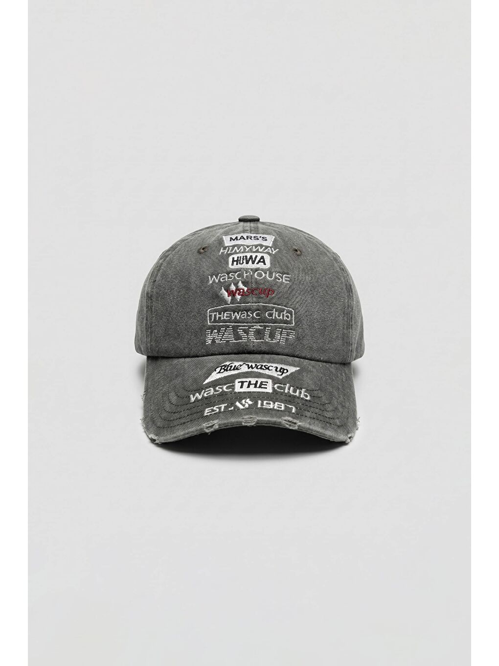 Erkek Nakışlı Vintage Beyzbol Şapka Haki