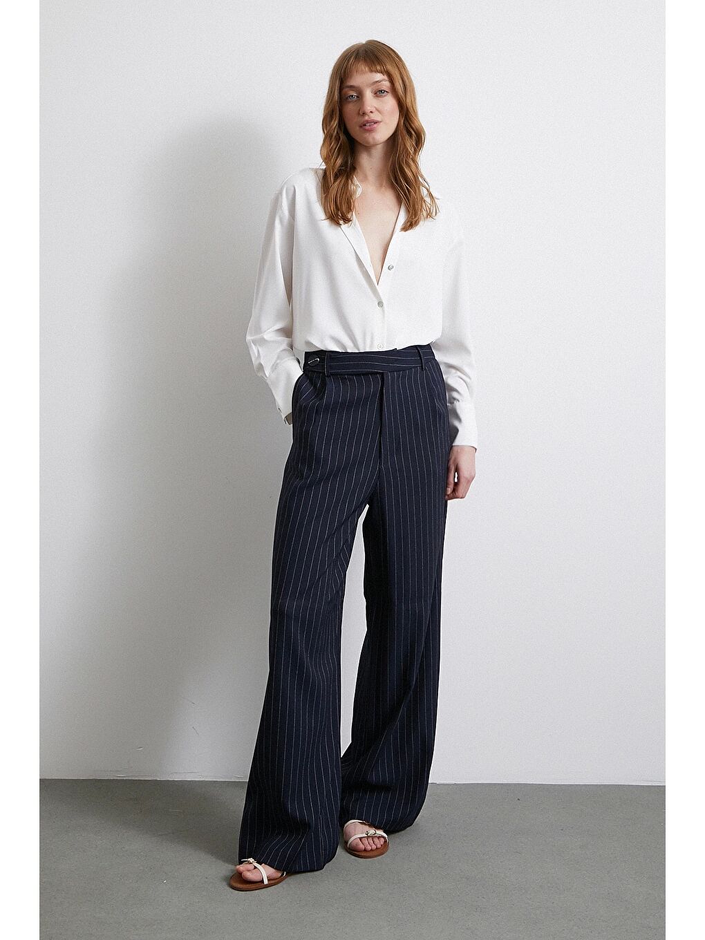 Klasik Saten Gömlek Ekru-2