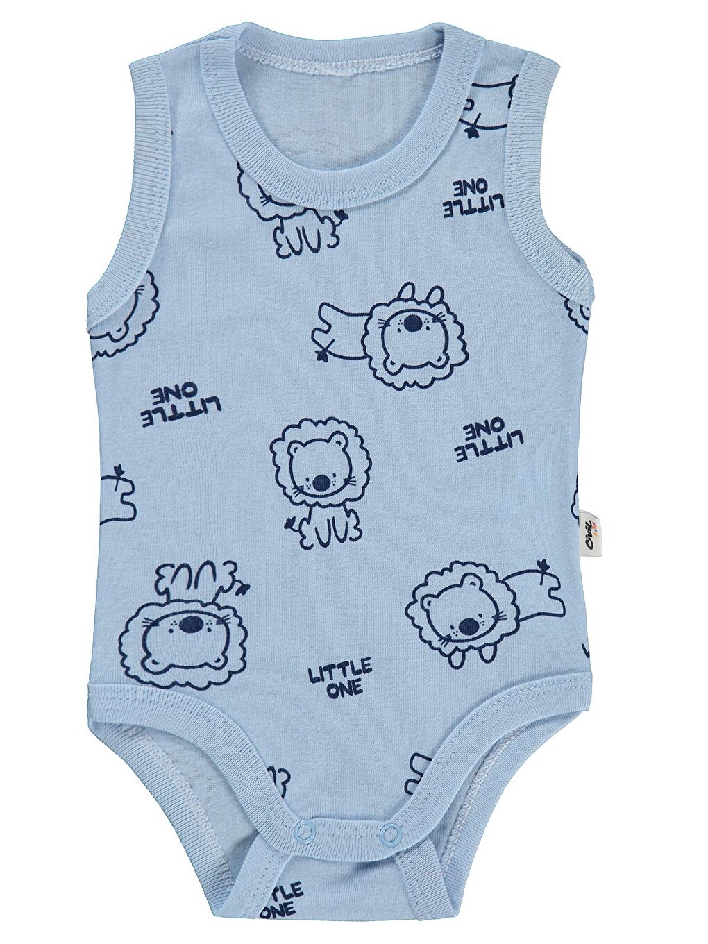 Baby Little One Baskılı 0-24 Ay Çıtçıtlı Badi - Mavi