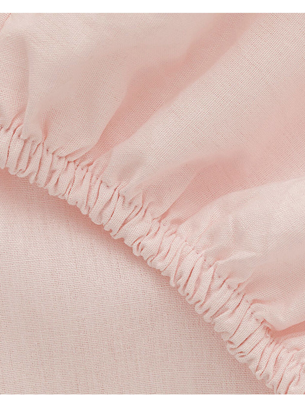 Düz Pamuklu Çift Kişilik Lastikli Çarşaf Toz Pembe-2