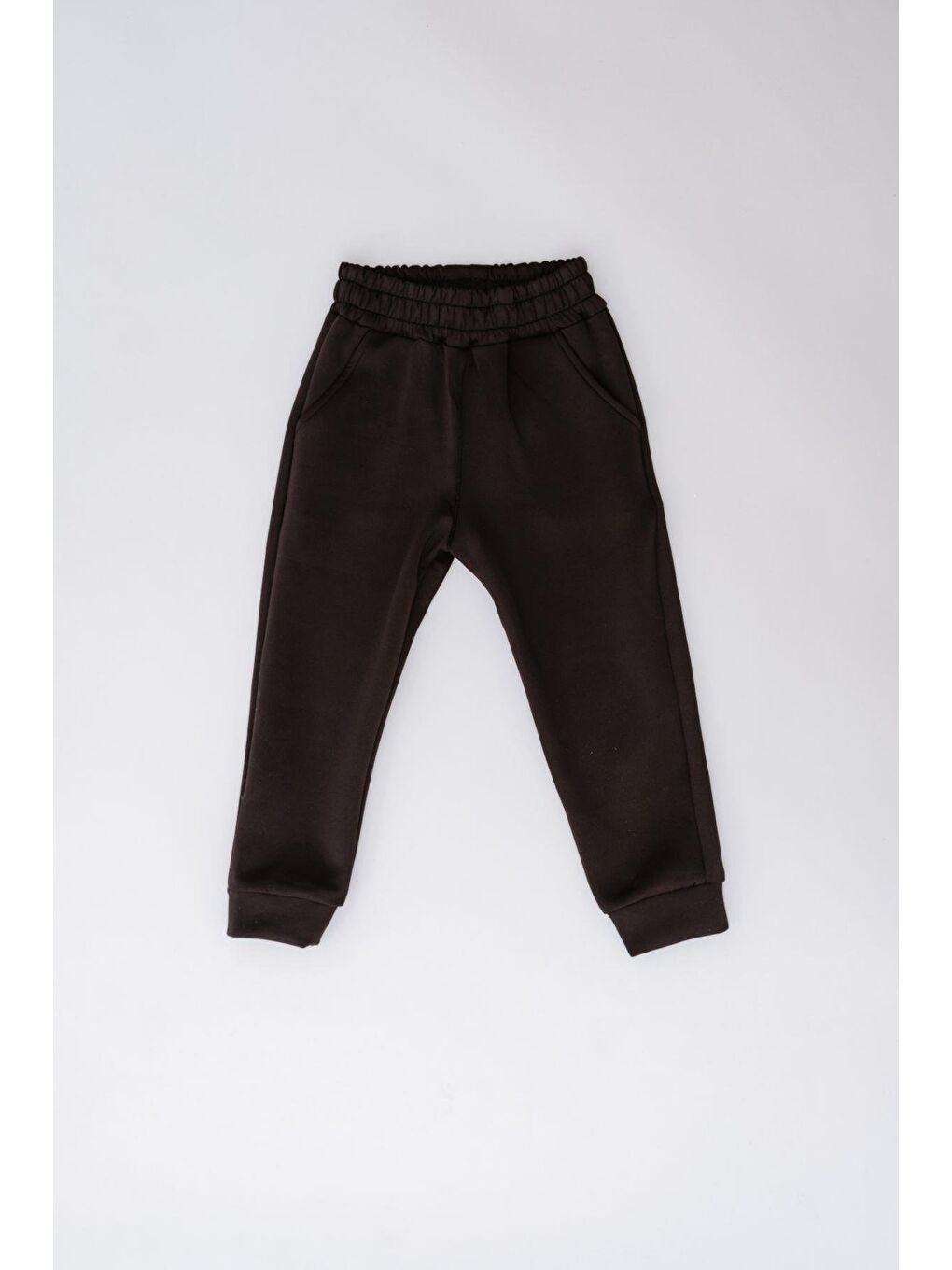 Kız Çocuk Manşetli Paça Eşofman Altı 871 Siyah