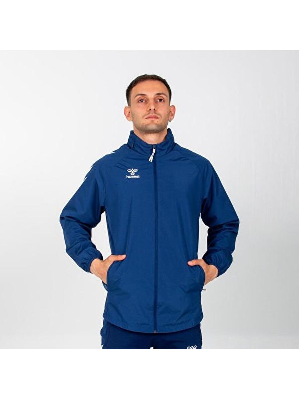 Line Erkek Lacivert Dik Yaka Fermuarlı Sweatshirt-1