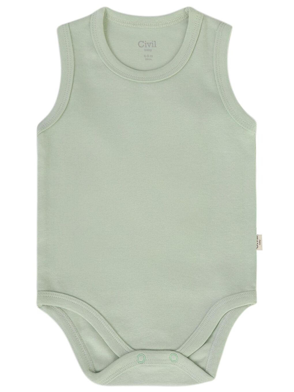 Baby 3'lü Karışık Renk 3-36 Ay Çıtçıtlı Badi - Bej 18-24 Ay-6