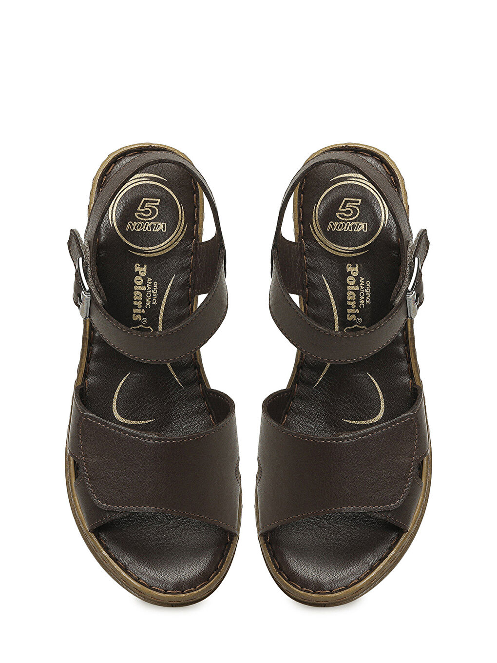 105818.Z6FX Kahverengi Kadın Comfort Sandalet-3