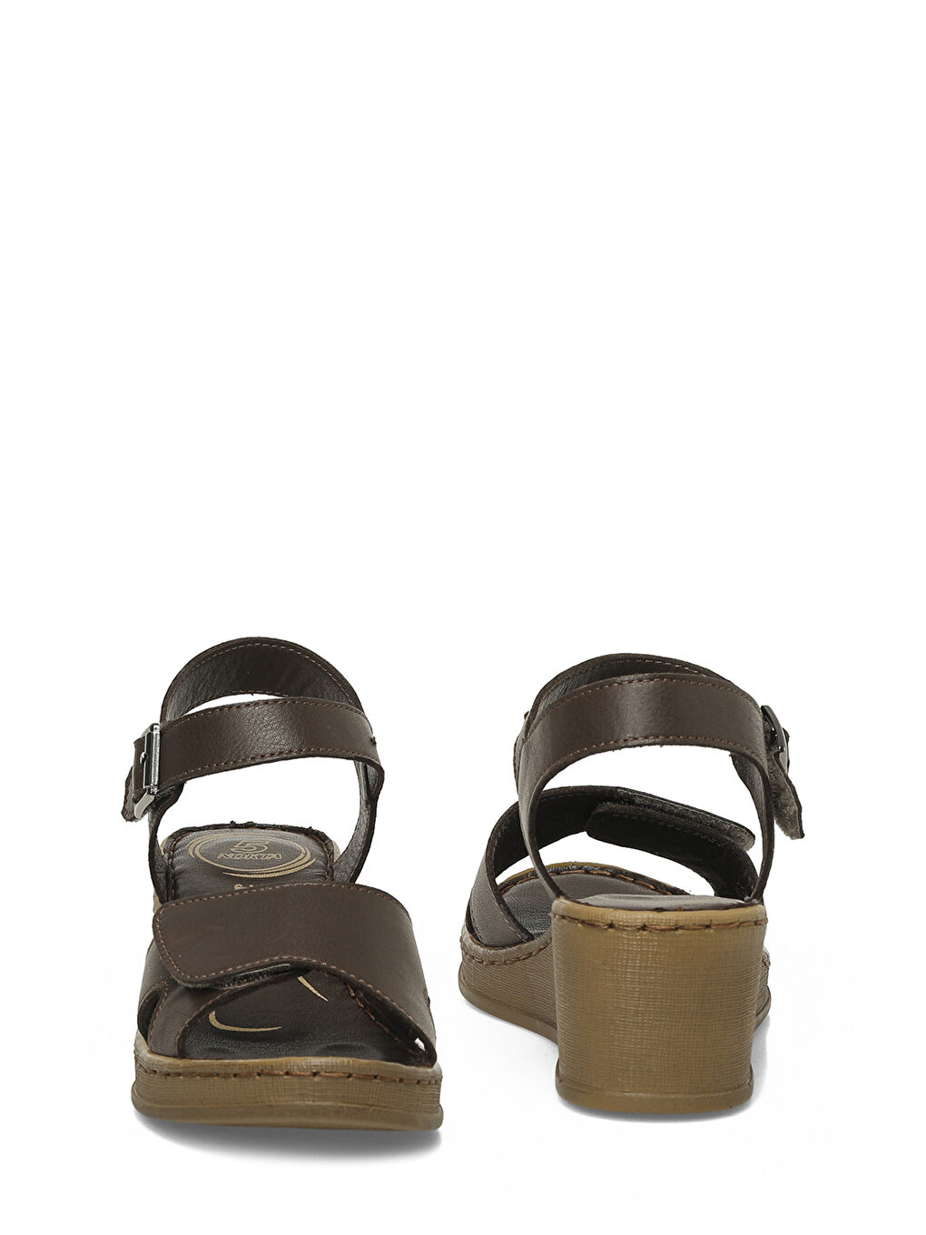 105818.Z6FX Kahverengi Kadın Comfort Sandalet-4