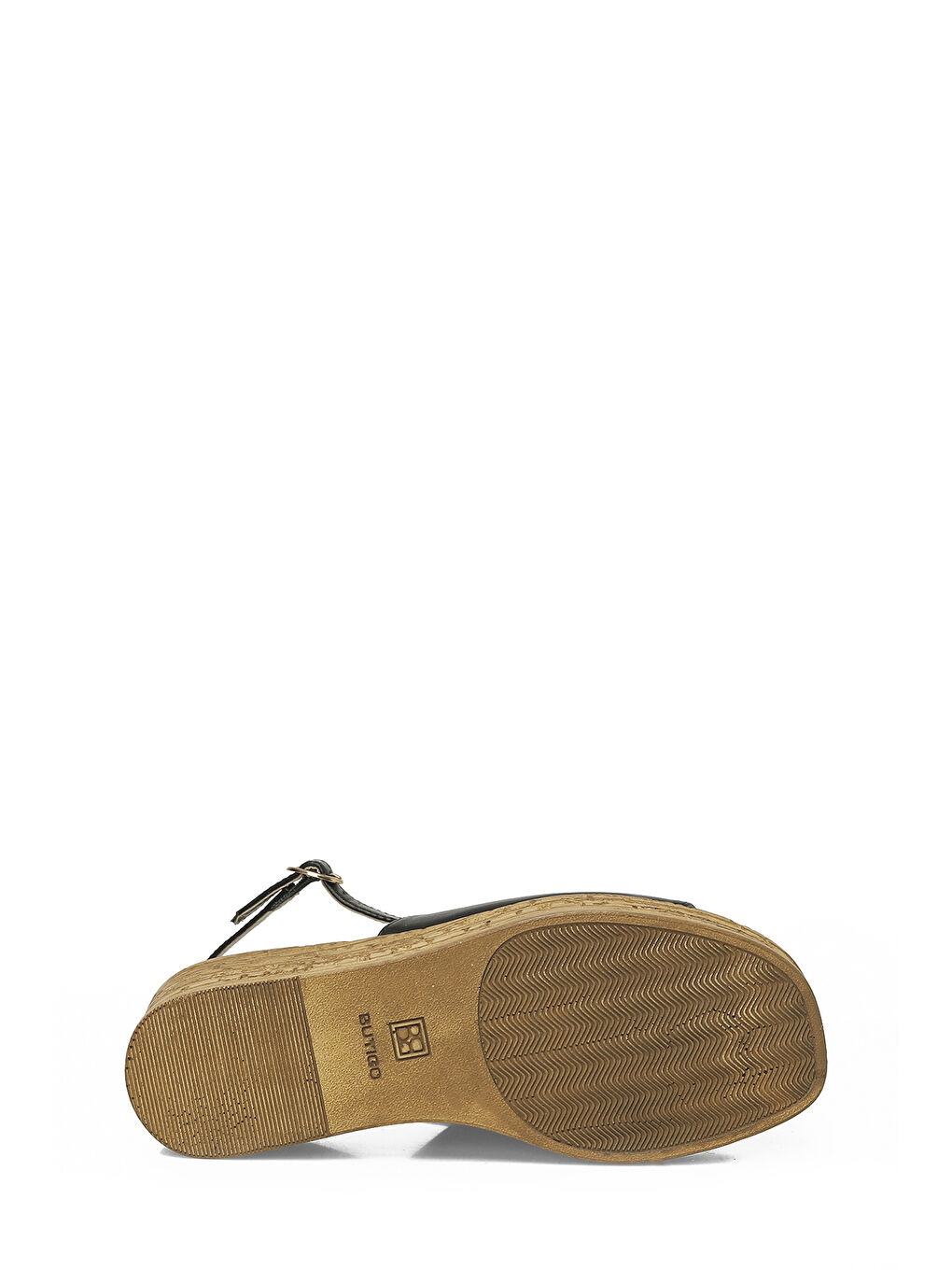 26S-381 6FX Siyah Kadın Dolgu Topuk Sandalet-5