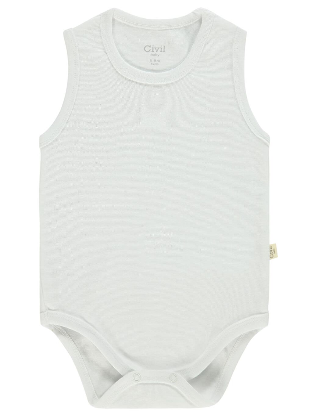 Baby 3'lü Karışık Renk 3-36 Ay Çıtçıtlı Badi - Bej 18-24 Ay-10