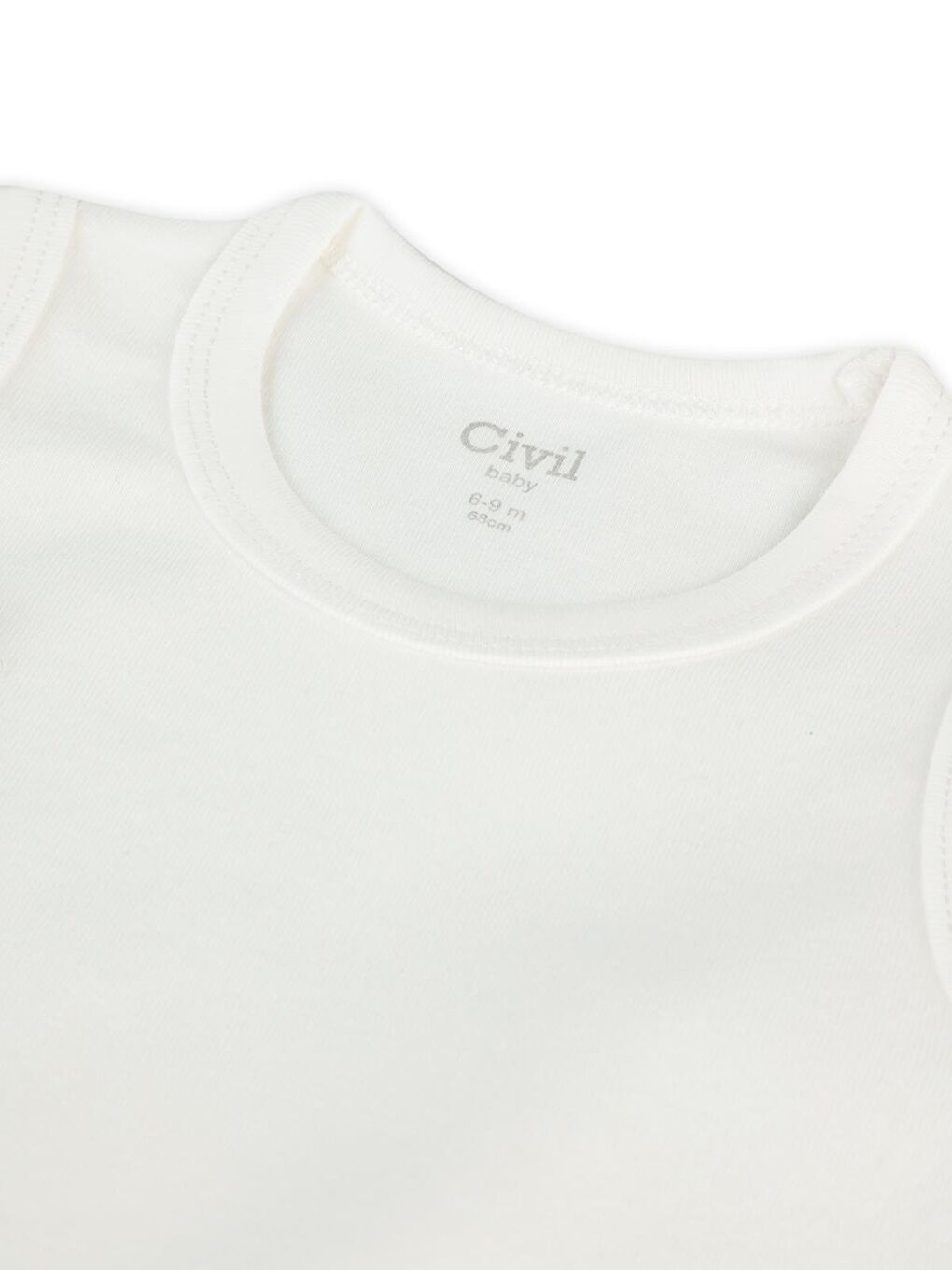 Baby 3'lü Karışık Renk 3-36 Ay Çıtçıtlı Badi - Bej 18-24 Ay-11