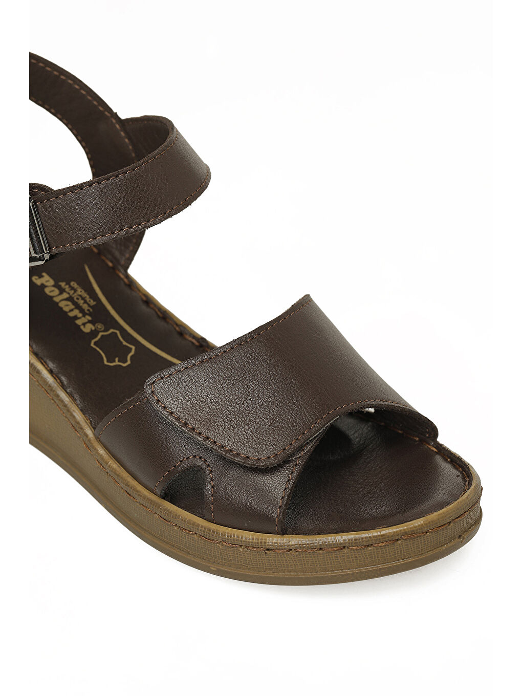 105818.Z6FX Kahverengi Kadın Comfort Sandalet-6