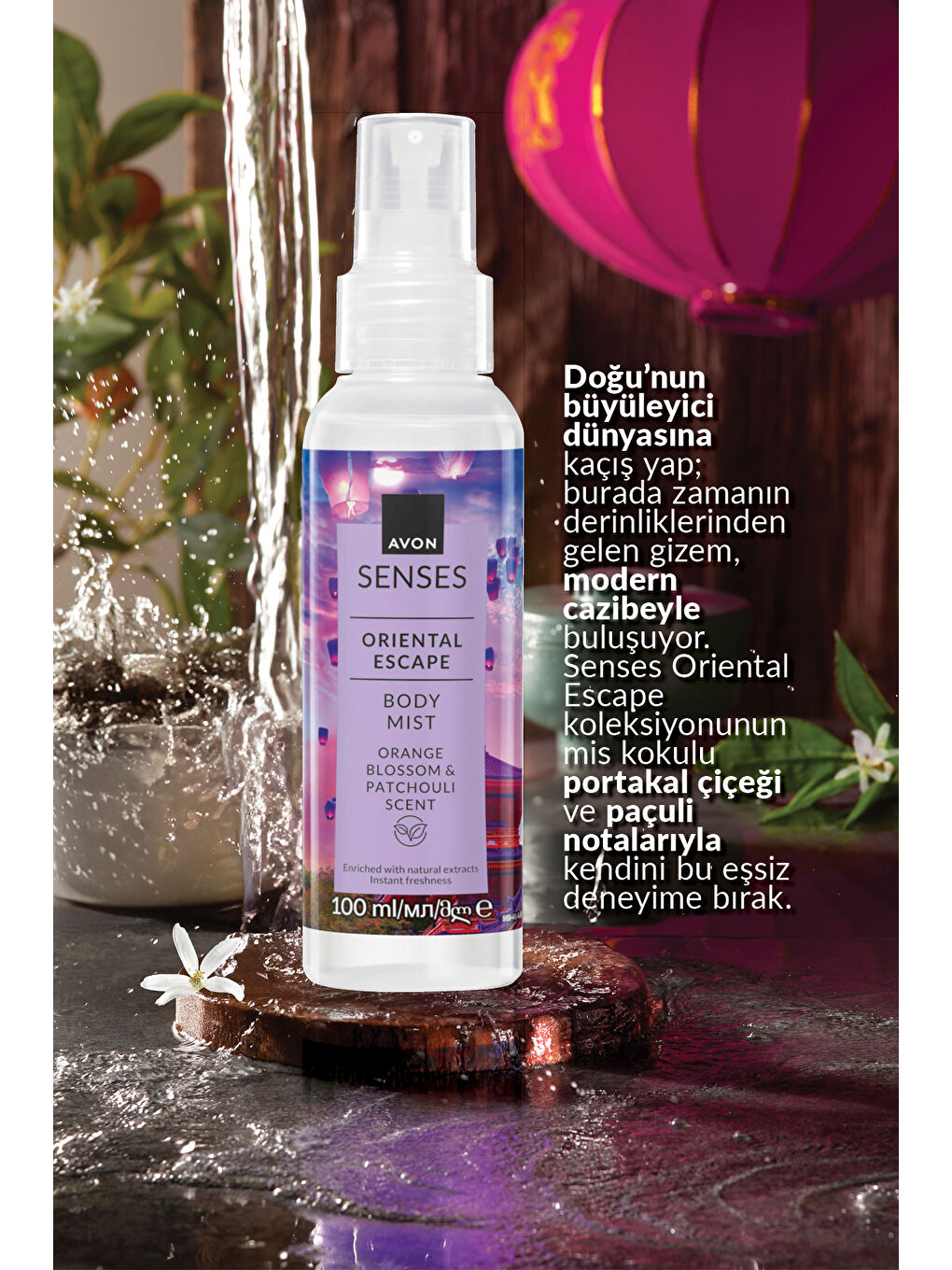 Senses Oriental Escape Portakal Çiçeği ve Paçuli Kokulu Vücut Spreyi 100ML-2