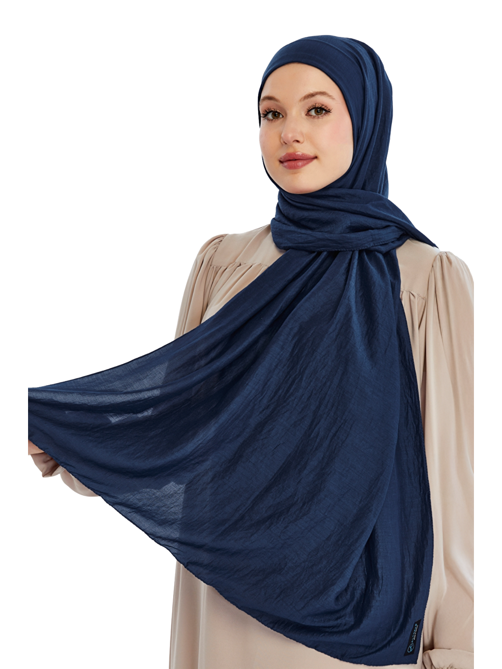 Lacivert Pamuk Soft Şal